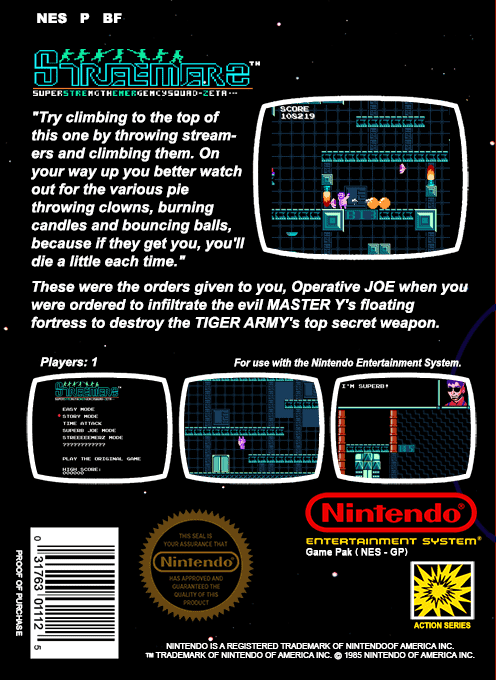 Streemerz (Homebrew) — Box back
